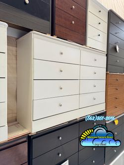 Eight white dresser cajonera Comoda nueva chest mueble
