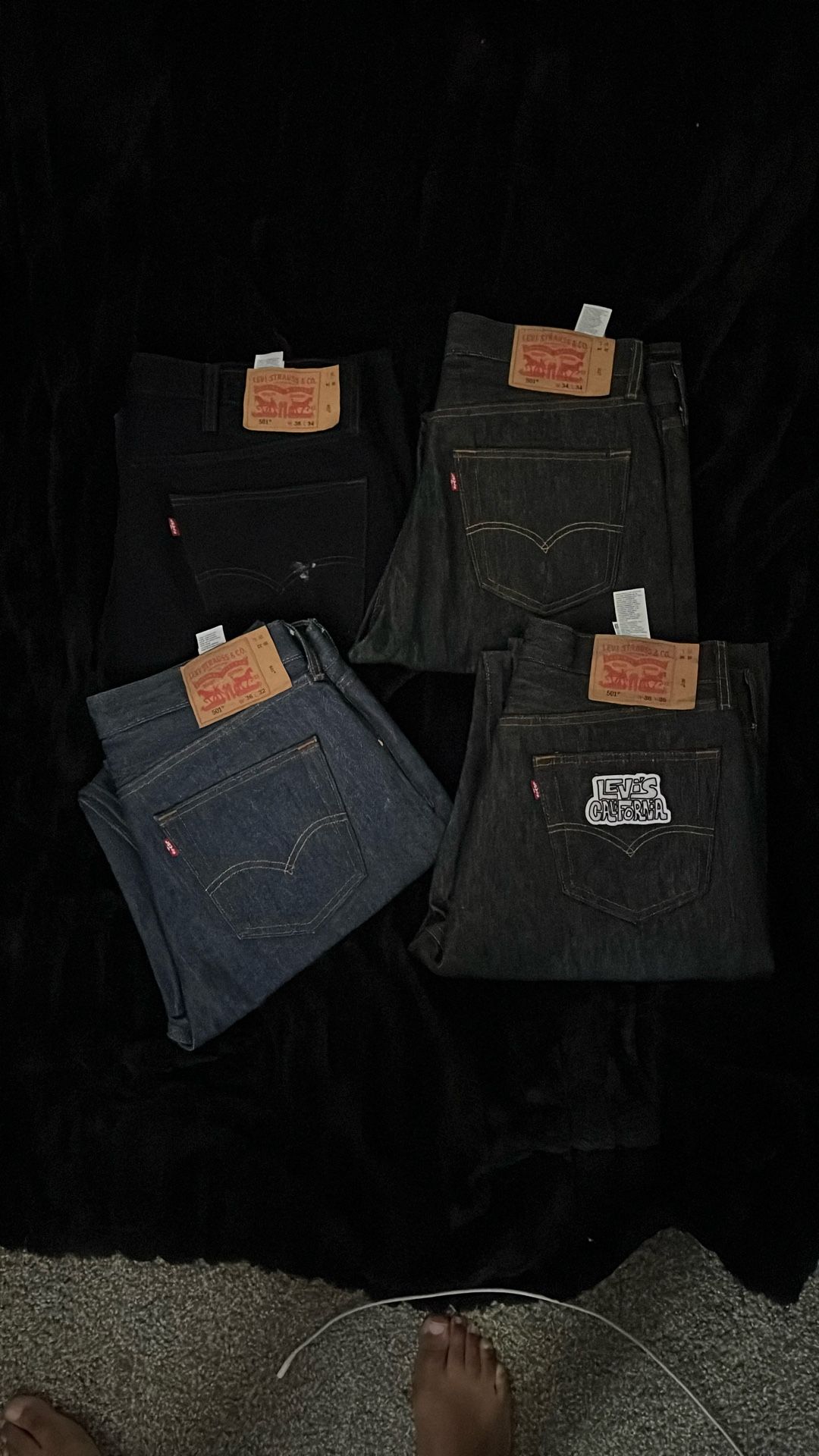 4 pack of levi’s 501