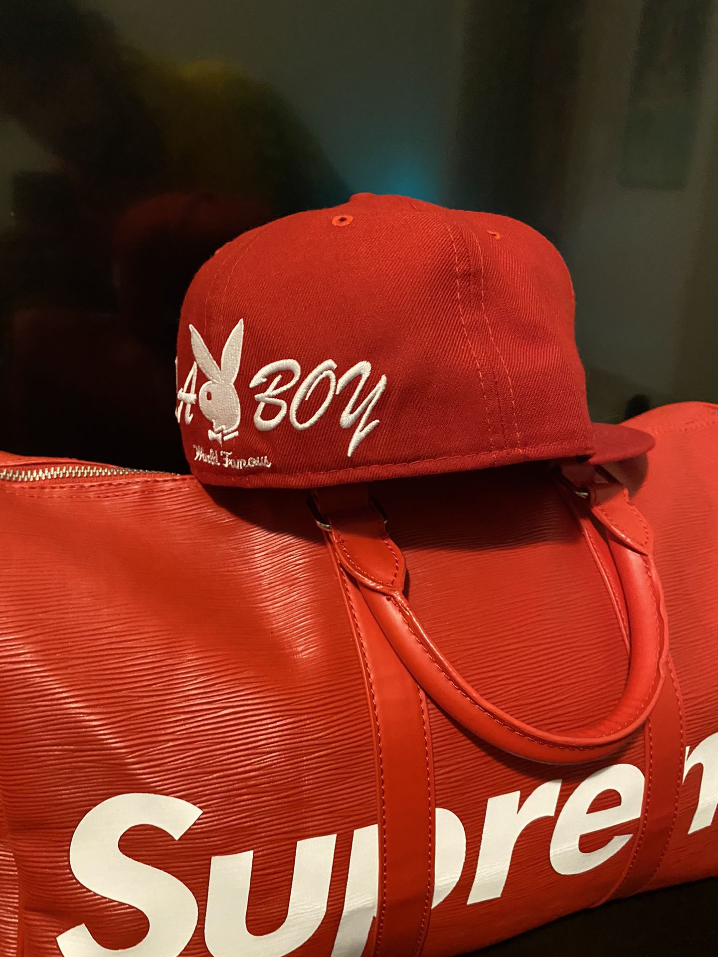 Supreme playboy Box Logo New Era Cap -NEW- for Sale in Brooklyn