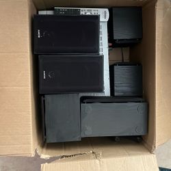 free- Sony Surround Sound Speakers untested as is