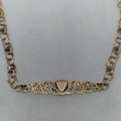 14KT GOLD HEARTS BRACELET 