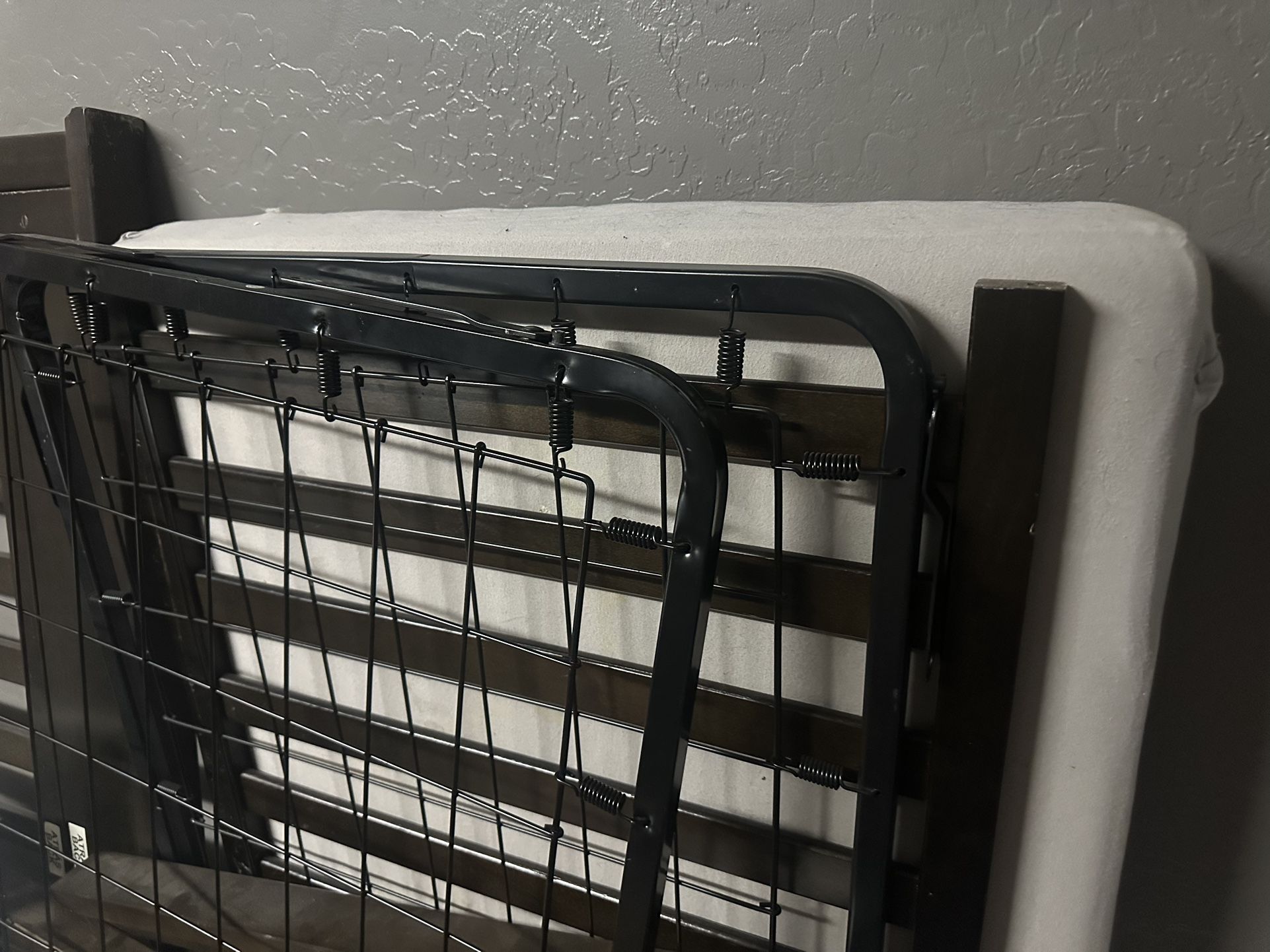 Dark Brown Crib With Mattress