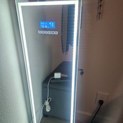 LED jewelry mirror cabinet w/ Bluetooth speaker