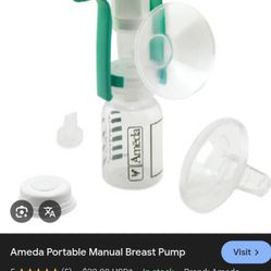 Ameda Portable Manual Breast Pump