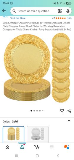 Gold Chargers 185. 2.50 Each