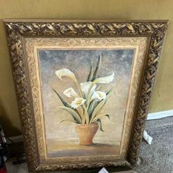 Solid Wood Large Framed Painting