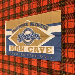 Brand new Milwaukee Brewers banner flag