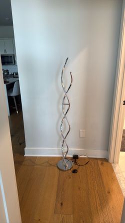 Modern LED Double Helix Spiral Floor Lamp