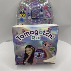 Tamagotchi Pix Purple Interactive Virtual Pet Camera Game NEW (Box Damage)