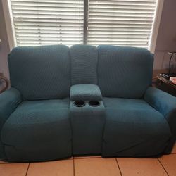 Double recliner, Brown,  Very good condition 