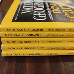 Nat Geographic 2004 Magazines