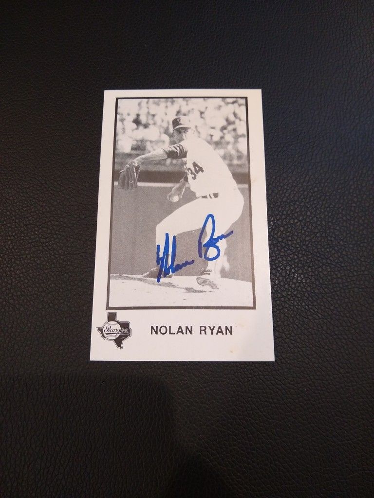 Autographed Nolan Ryan