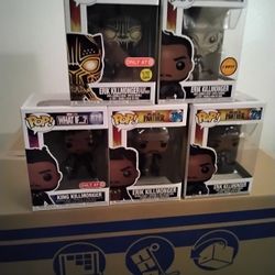 Funko Pop! Erik Killmonger Set