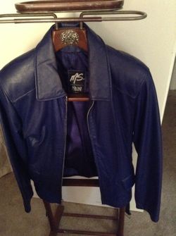 Jacket purple leather