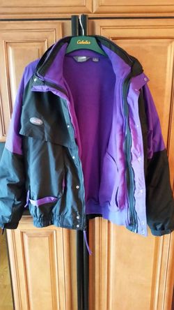 Black and purple jacket