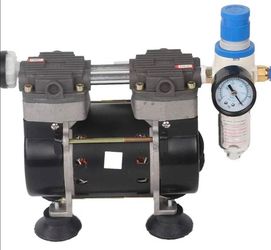 2- Stage 50L/m Oil Free Lab Vacuum Pump Oilless Medical Mute Pump HZW-165 (110V