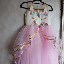 Girls Unicorn Party Dress