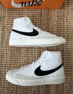 Nike Blazer Mid White Black Sneakers
