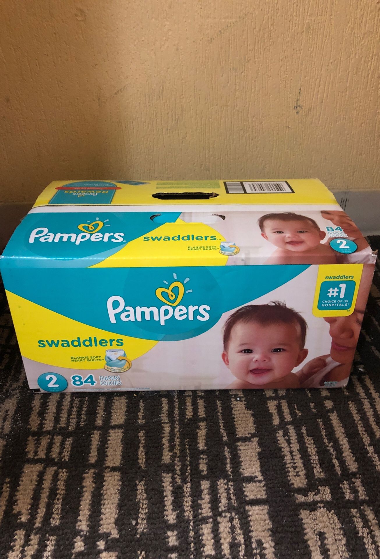 Pampers size 2 (84ct. Unopened)