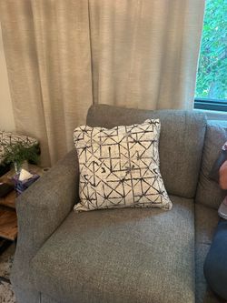 Modern Design White Black & Silver Reversible Pillows (Set of 4) 16x16”