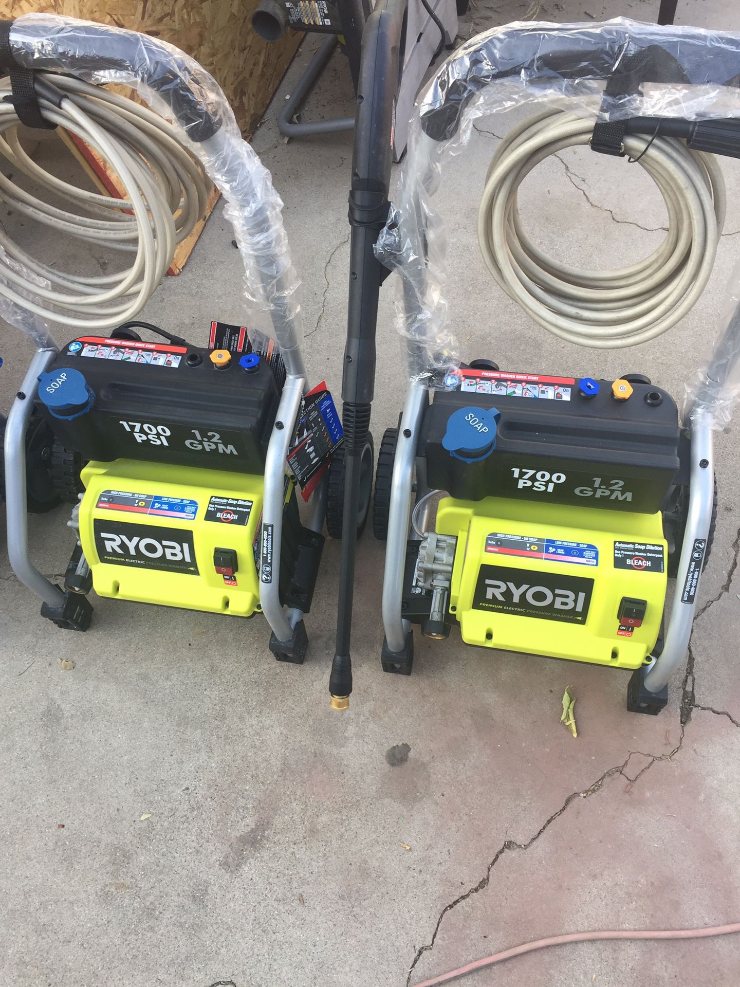 Ryobi 1700psi electric pressure washer