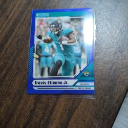 TRAVIS ETIENNE JR . FOOTBALL CARD.