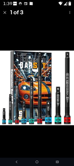 Extension bar set