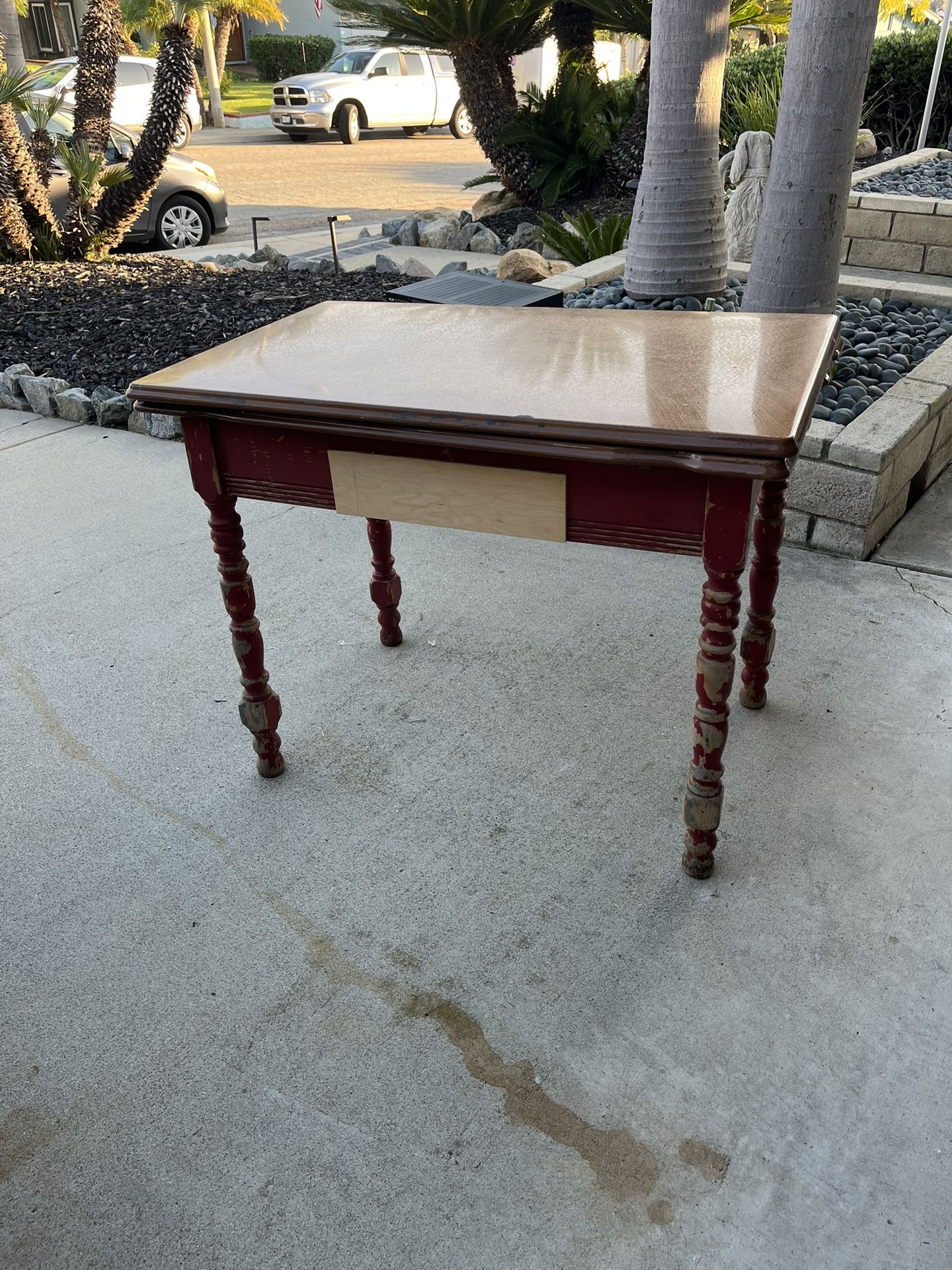 Vintage Metal Top Table