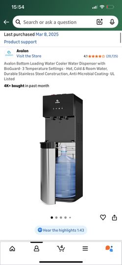 Avalon Water Dispenser