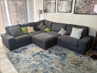 IKEA sectional sofa, grey