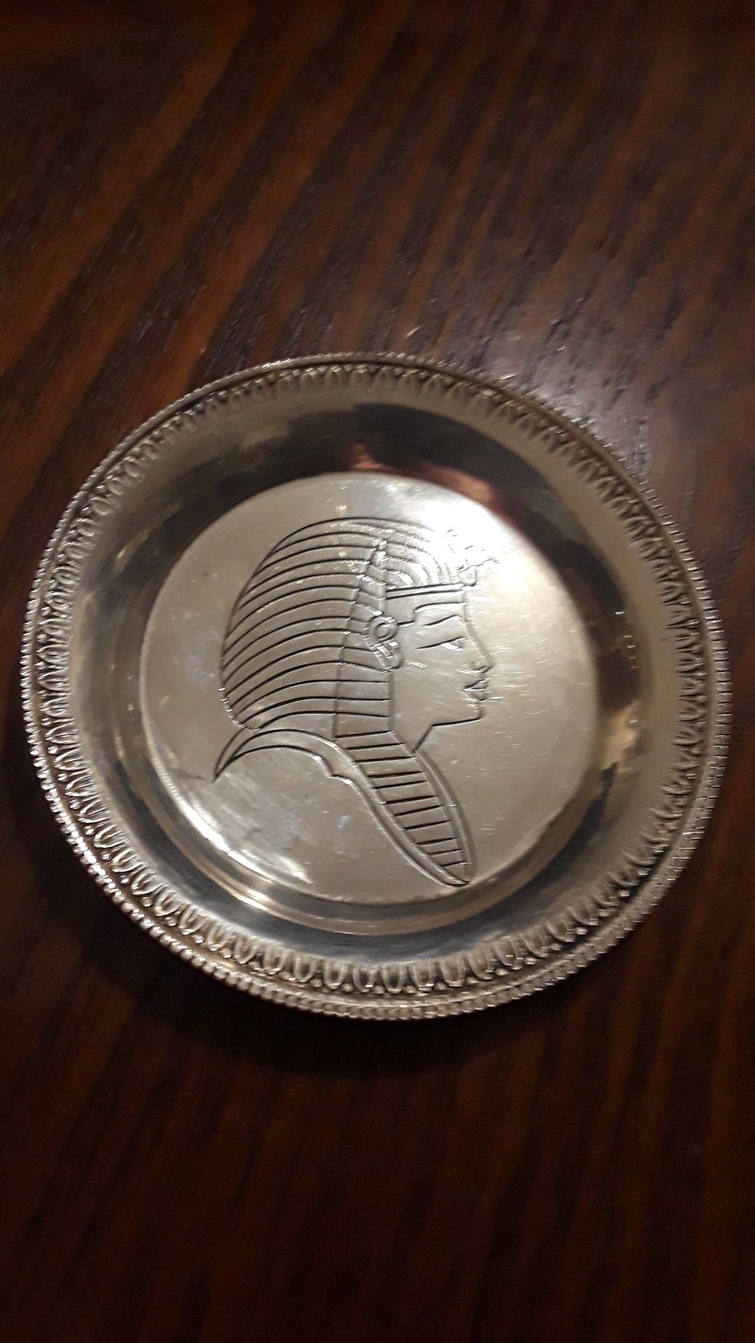 Gorgeous Sterling Silver 925 miniature decorative saucer. 3" diameter.