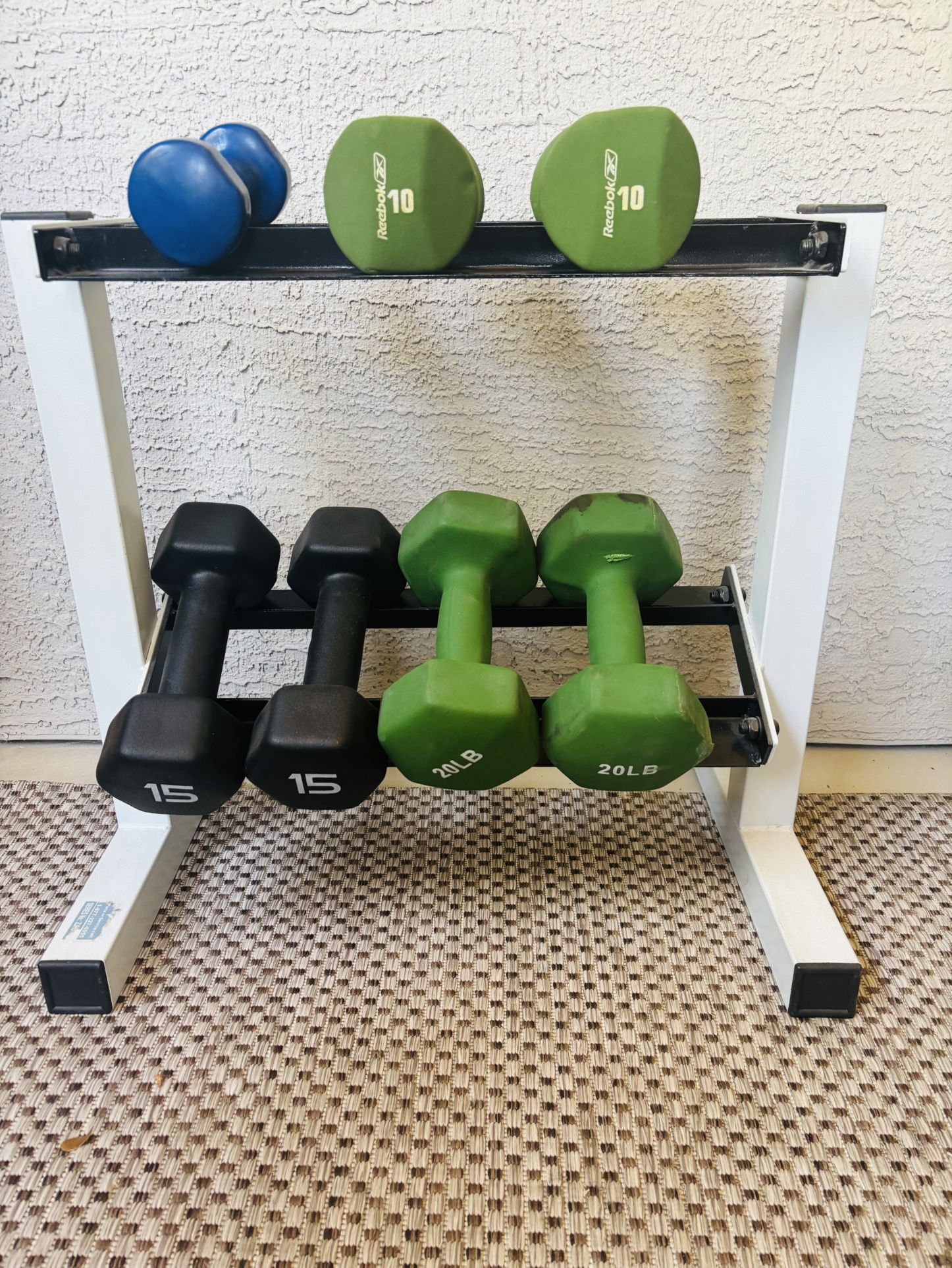 Dumbbells And Weight Rack