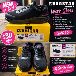 👟 NEW Eurostar Women’s Work Shoes – Size 10