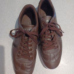 Men's Size 7 Brown Leather Sneakers In Loxahatchee Fl.