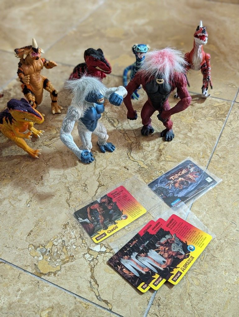 Vintage Primal Rage Action Figures 90s Toys Retro Toys