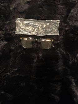 Black Sunglasses with Gold Hardware