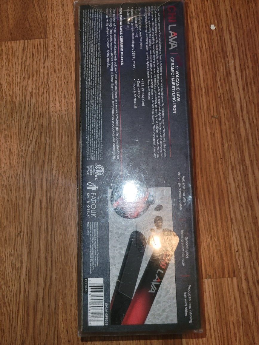 New ChiLava 1" Volcanic Lava Ceramic Iron