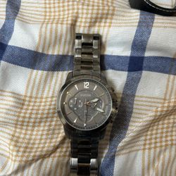 Fossil, Watch  Man Gray Stainless Steel