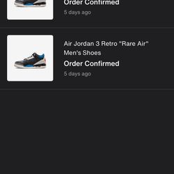 air Jordan 3  retro rare air 