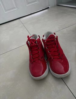 Size 5 Jordan red shoes
