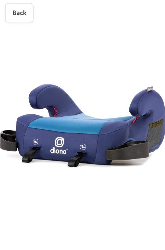 NEW!!! Diono Solana 2 XL, Dual Latch Connectors, Lightweight Backless Belt-Positioning Booster Car Seat, 8 Years 1 Booster Seat, Blue