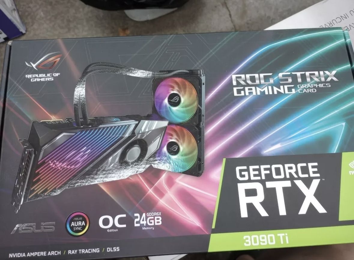 ASUS ROG Strix LC NVIDIA GeForce RTX 3090 Ti OC Edition Gaming Graphics Card