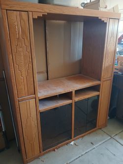 Big Oak entertainment center