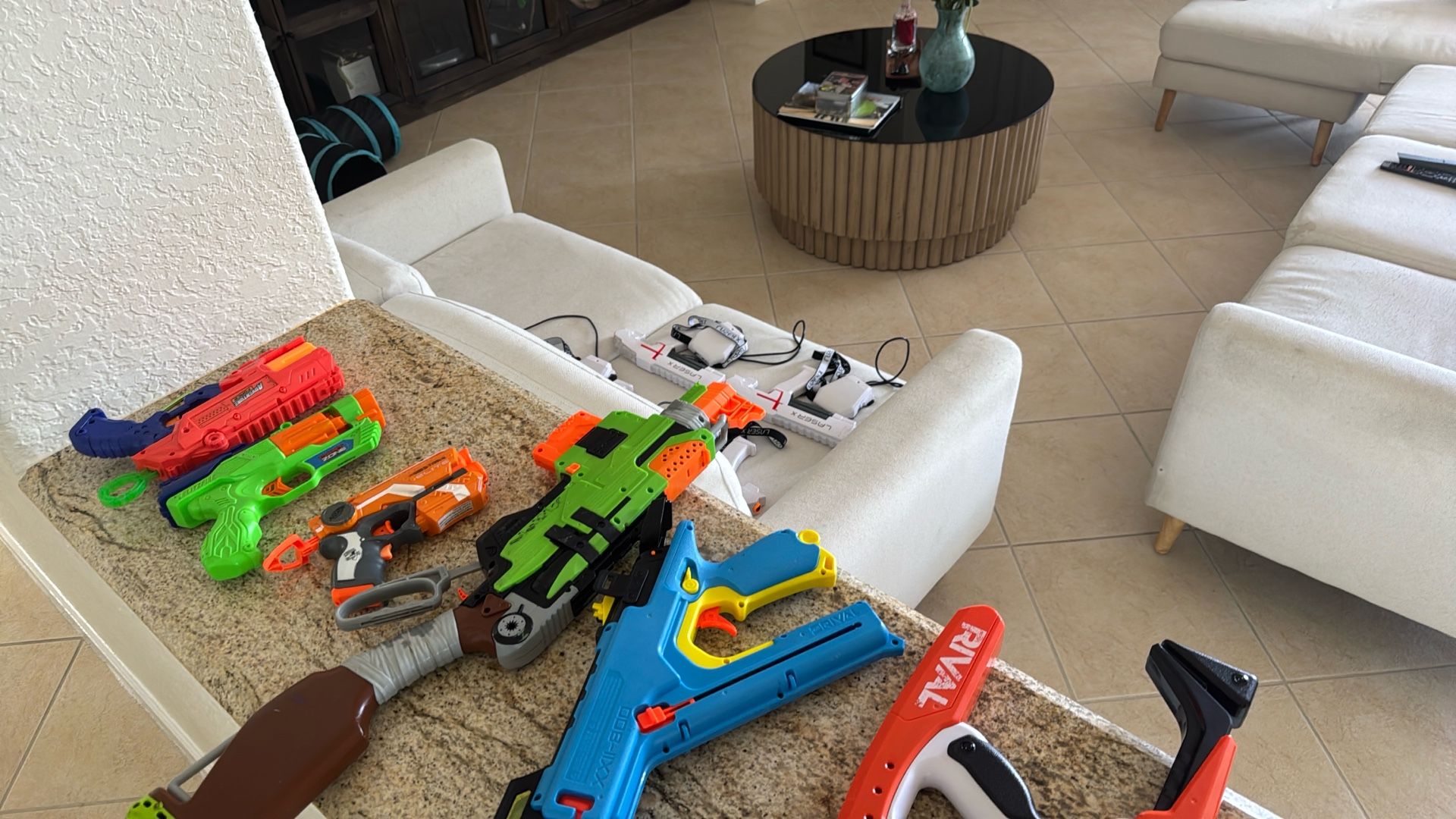 Nerf Guns And Laser Guns