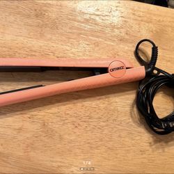 Hair Straightener Iron Amika 1 Inch Ceramic Coral Pink