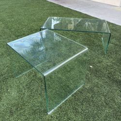 Wayfair Bent Glass Waterfall Tables Set