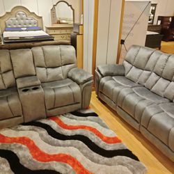 Barcelona Reclining Sofa And Loveseat Combo!! On Sale Now!! Same Day Delivery!! 