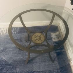 45” Glass Top Table