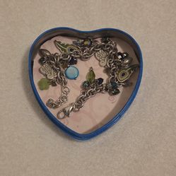 Peacock Charm Bracelet