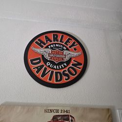 Harley Davidson Wood Sign